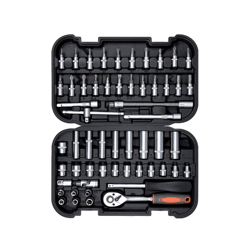 56PC 1/4' Dr. Socket Set with Durable Reversible Quick Release Ratchet