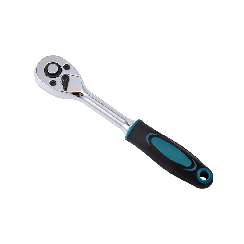 1/4' Dr. Quick-Release Ratchet Handle with Plastic Grip，Reversible Switch (72T）