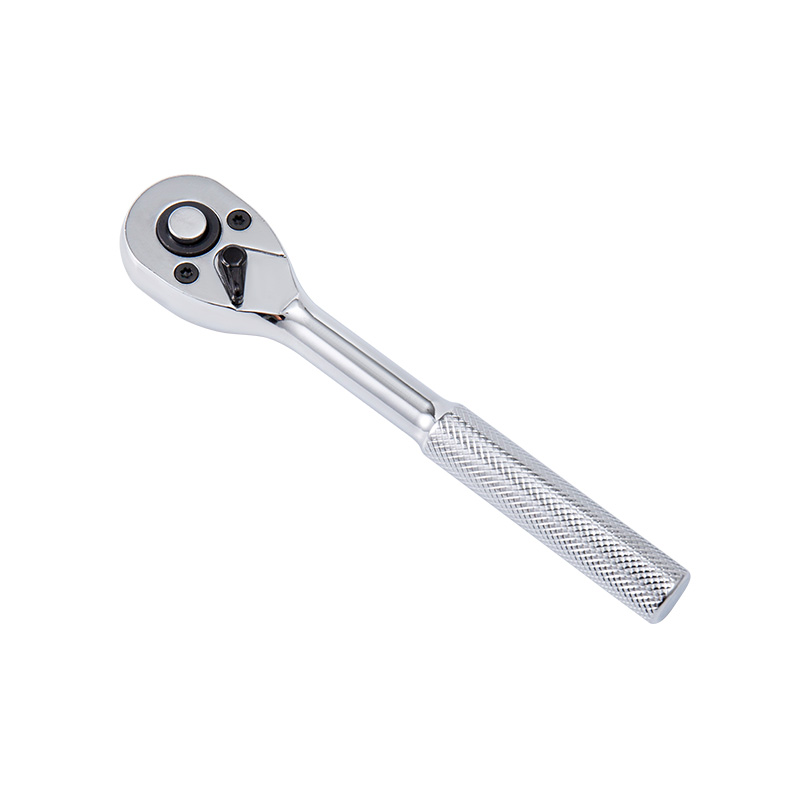 1/4' Dr. Quick-Release Ratchet Handle,Pear-head and Knurled Handle (72T）