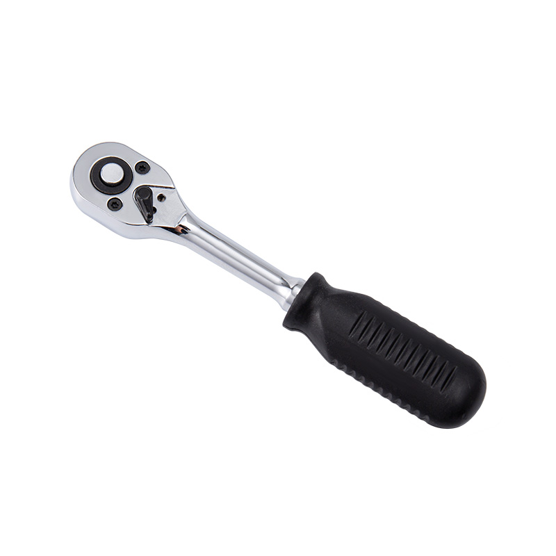 1/4' Dr. Quick-Release Ratchet Handle with Plastic Grip,1/4' Square Drive  (45T）
