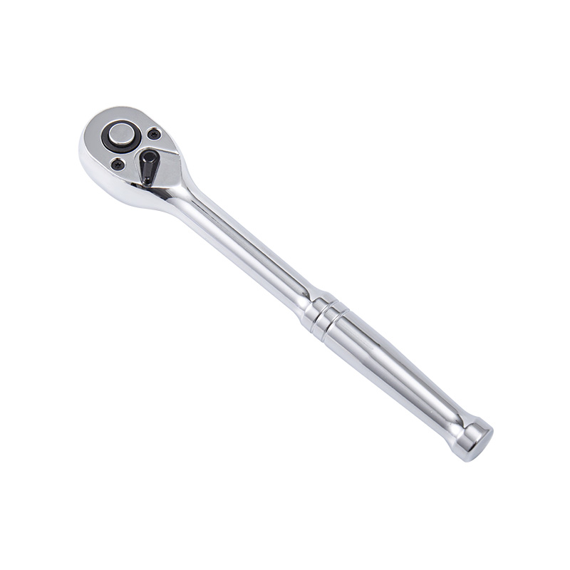 3/8' Dr. Quick-Release Ratchet Handle,Pear-Head,Straight Handle (72T）