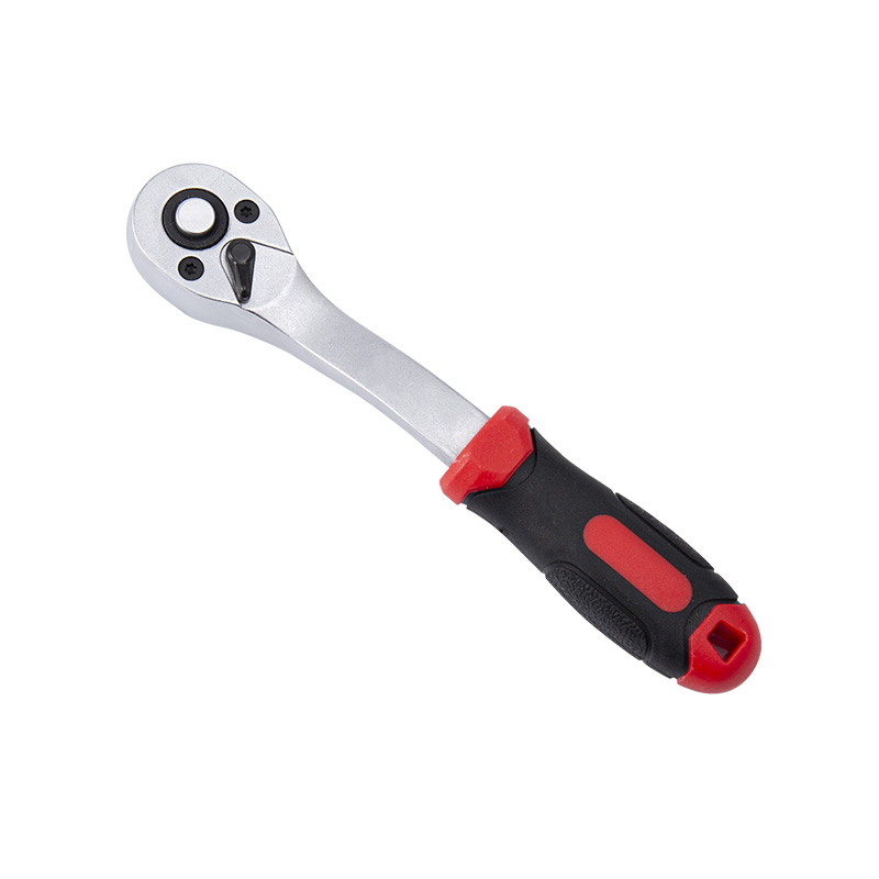 1/4' Dr. Quick-Release Ratchet Handle with Plastic Grip,1/4' Square Drive,Pear-Head (72T）