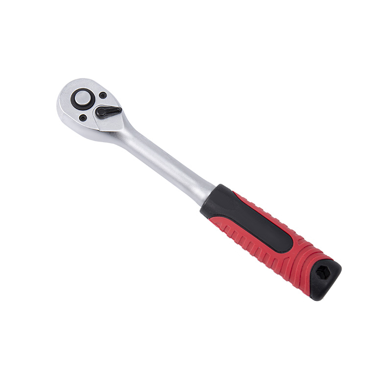 3/8' Dr. Quick-Release Ratchet Handle with Plastic Grip,Straight Handle, Comfortable Grip (72T）