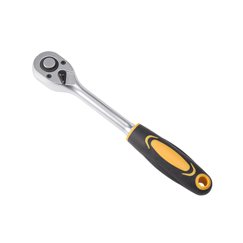 1/2' Dr. Quick-Release Ratchet Handle with Plastic Grip, 1/2'Square Drive,Matte Finish (72T）