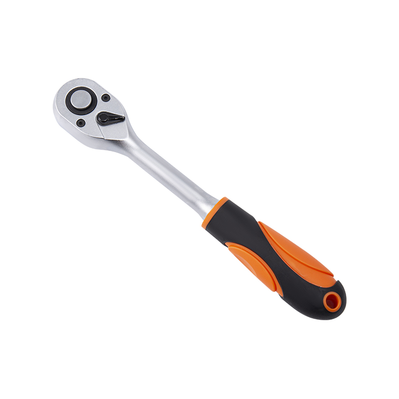 1/2' Dr. Quick-Release Ratchet Handle with Plastic Grip,Suitable for Repairing Cars and Furniture Assembly (72T）